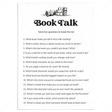 Book Club Get To Know You Questions Printable by LittleSizzle