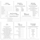 Born in 1934 Birthday Games for Her Printable by LittleSizzle