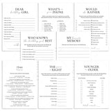 Born in 1944 Birthday Games for Her Printable by LittleSizzle
