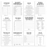 Born in 1949 76th Birthday Party Games Bundle For Men by LittleSizzle