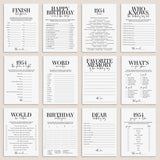 Born in 1954 71st Birthday Party Games Bundle For Men by LittleSizzle