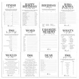 Born in 1966 60th Birthday Party Games Bundle For Men by LittleSizzle