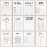 Born in 1986 40th Birthday Party Games Bundle For Men by LittleSizzle