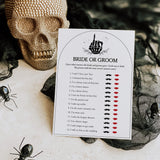 Halloween Bridal Shower Game Bride or Groom Printable