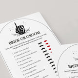 Halloween Bridal Shower Game Bride or Groom Printable