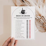 Halloween Bridal Shower Game Bride or Groom Printable