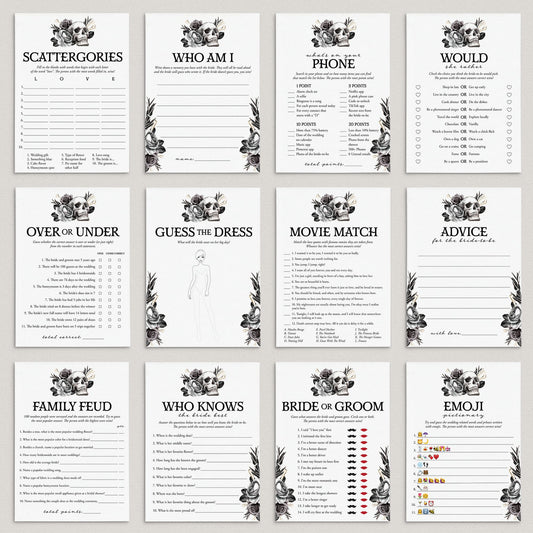 Bride or Die Bridal Shower Games Bundle Printable by LittleSizzle