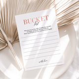 Printable Birthday Bucket List Card for Women