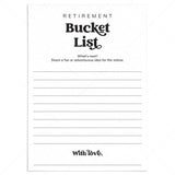 Retirement Bucket List Printable | Digital Download by LittleSizzle