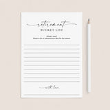 Printable Retirement Bucket List Suggestion Cards by LittleSizzle