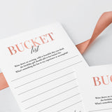 Printable Birthday Bucket List Card for Women