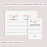 Printable Birthday Bucket List Card for Women