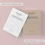 Bucket List Cards for Her Birthday Printable