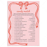 Candy Match Game with Answers Printable PDF by LittleSizzle