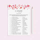 Valentine Candy Match with Answers PDF Digital Download by LittleSizzle