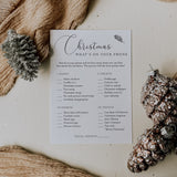 Rustic Christmas Party Games Printables Kraft Paper