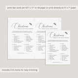 Rustic Christmas Party Games Printables Kraft Paper