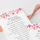 Would You Rather for Couples Game Printable