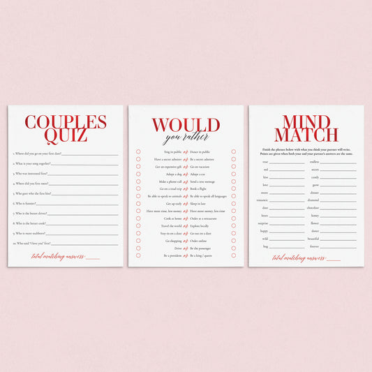 Couples Games Bundle Printable by LittleSizzle