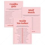 Pink Red Couples Games Printable Date Night Games by LittleSizzle