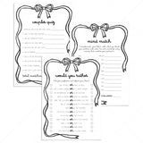 Couples Quiz Games Printable Couple Date Night Games by LittleSizzle