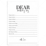 Wishes For Birthday Boy Cards Instant Download by LittleSizzle