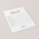 Wishes For Birthday Girl Cards Instant Download