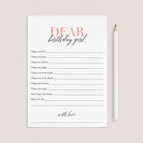 Modern Blush Birthday Games for Her Printable