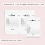 Birthday Girl Wishes and Advice Card Printable