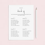 Dirty Drink If Game for Girls Night Printable by LittleSizzle