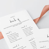 Dirty Drink If Game for Girls Night Printable