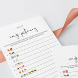 Dirty Emoji Pictionary Game With Answers Printable