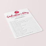 Hilarious Galentine's Day Game for Adults Dirty Little Secrets Printable