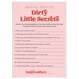 Bachelorette Dirty Little Secrets Party Game Printable by LittleSizzle