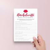 Dirty Little Secrets Bachelorette Party Game Printable