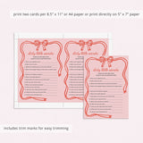 Adult Ladies Night Game Dirty Little Secrets Printable PDF