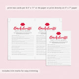 Dirty Little Secrets Bachelorette Party Game Printable