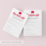 Dirty Little Secrets Bachelorette Party Game Printable