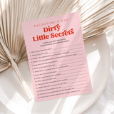 Galentines Dirty Little Secrets Printable Game Retro Pink and Red