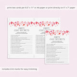 Printable Adult Ladies Night Game Dirty Little Secrets