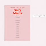 Galentines Dirty Minds Printable Game Pink and Red