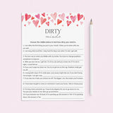 Adult Game Dirty Minds Printable with Answer Key by LittleSizzle