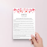 Adult Game Dirty Minds Printable with Answer Key