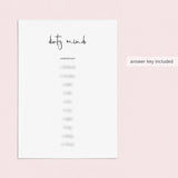 Dirty Minds Game With Answers Printable