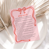 Pink Wavy Border Dirty Minds game with Answers Digital Download