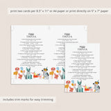 Dog Trivia Questions and Answers Printable