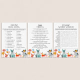 Printable Let's Pawty Dog Party Games by LittleSizzle