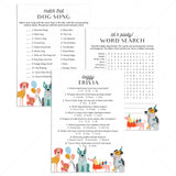 Printable Let's Pawty Dog Party Games by LittleSizzle