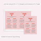 Pink and Red Bachelorette Game Bundle Printable