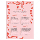 Drink If Game for Galentine's Day Printable by LittleSizzle